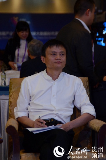 圖為馬云參加數博會。