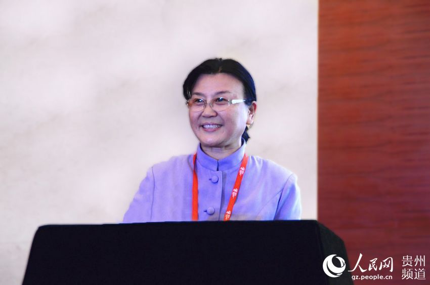 圖為全國政協委員、全國政協提案委員會委員、人民網董事長、人民日報社原副總編馬利現場致辭