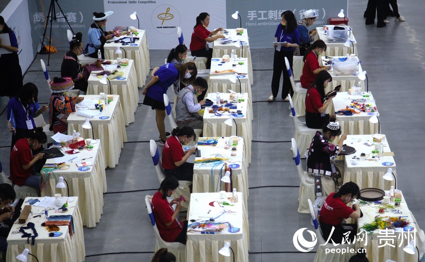 大賽貴陽職業技術學院賽區現場。人民網 龍章榆攝