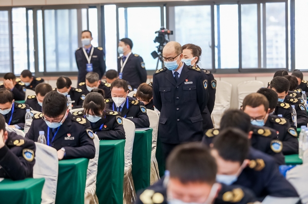 競賽理論筆試現場。貴州省衛健委供圖