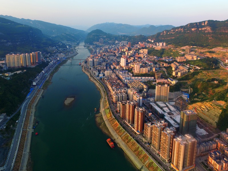 思南縣城全貌。任志平攝