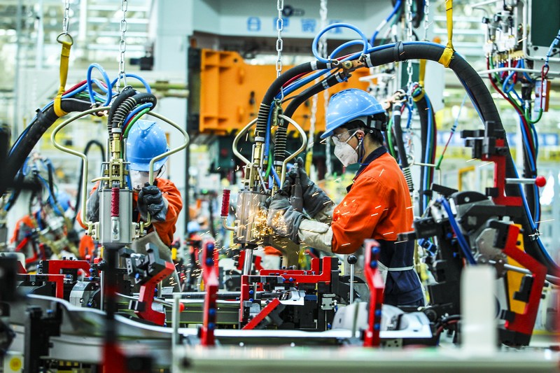 2.貴州吉利汽車生產線。圖片由貴陽市政府辦公廳提供