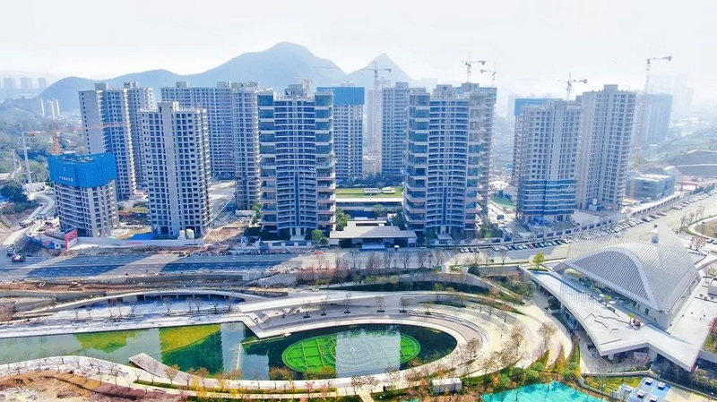正在建設的貴陽鐵建城項目一角。中國鐵建地產貴州公司供圖