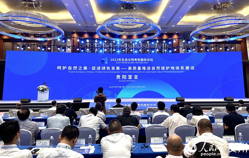 發布《貴陽宣言》。人民網 陽茜攝jpg