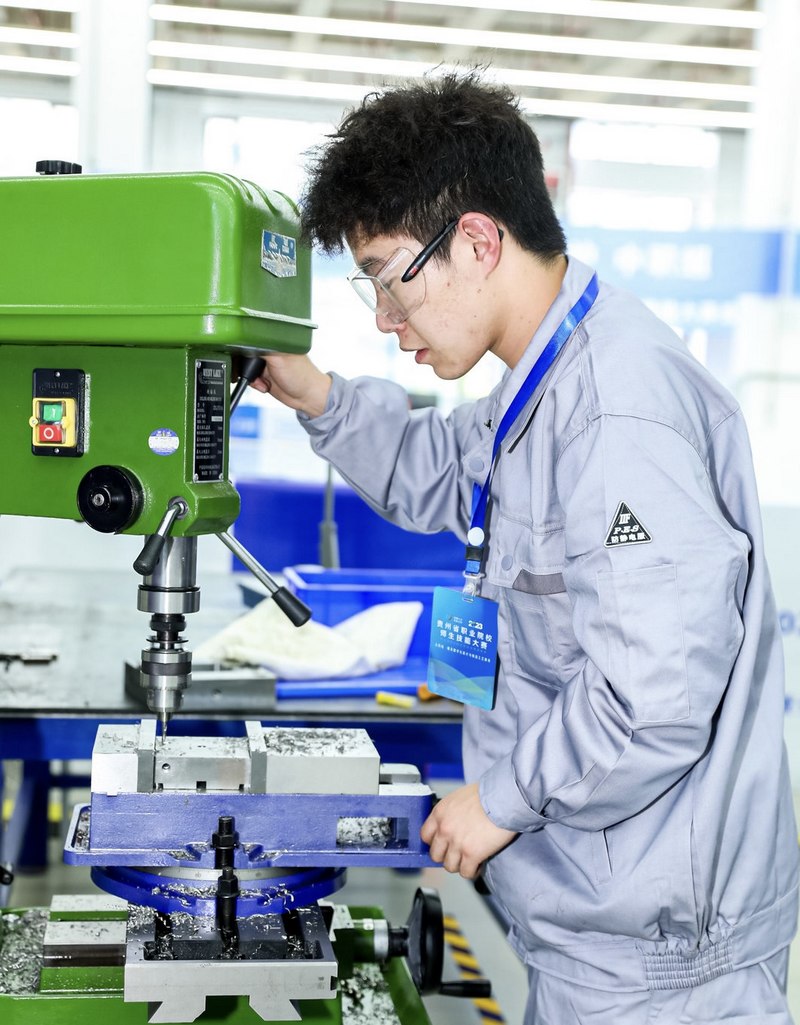 學生參加貴州省職業院校師生技能大賽。貴陽職業技術學院供圖