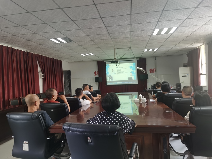 圖為開展健康知識講座現場。