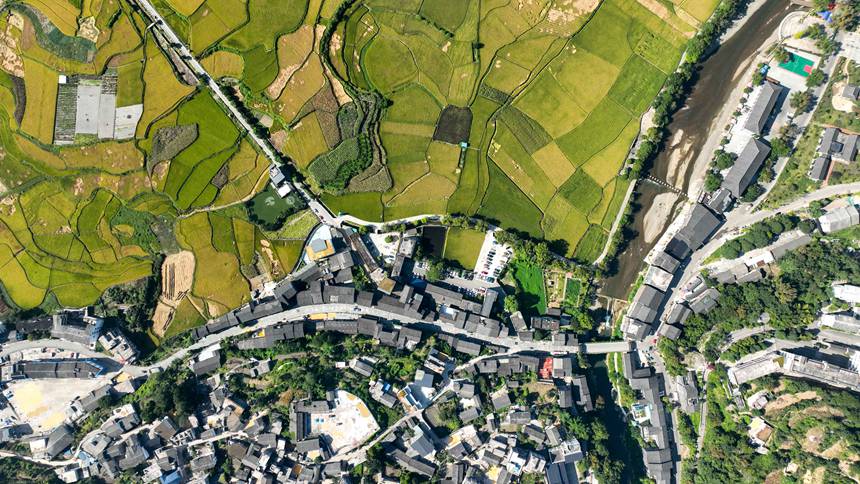 開陽縣禾豐鄉(xiāng)典寨村田園景色。袁福洪攝