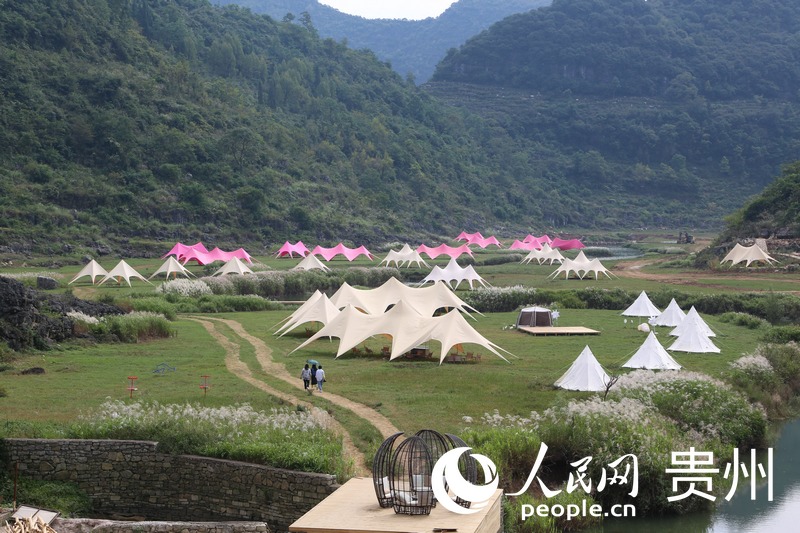 飛龍谷度假區露營基地一隅。張宇攝