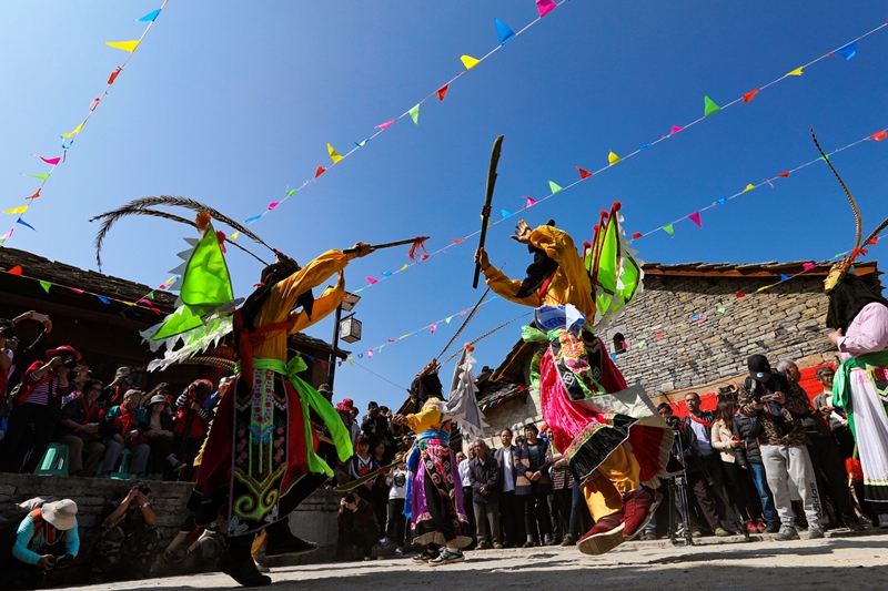 安順地戲演出。安順市委宣傳部供圖