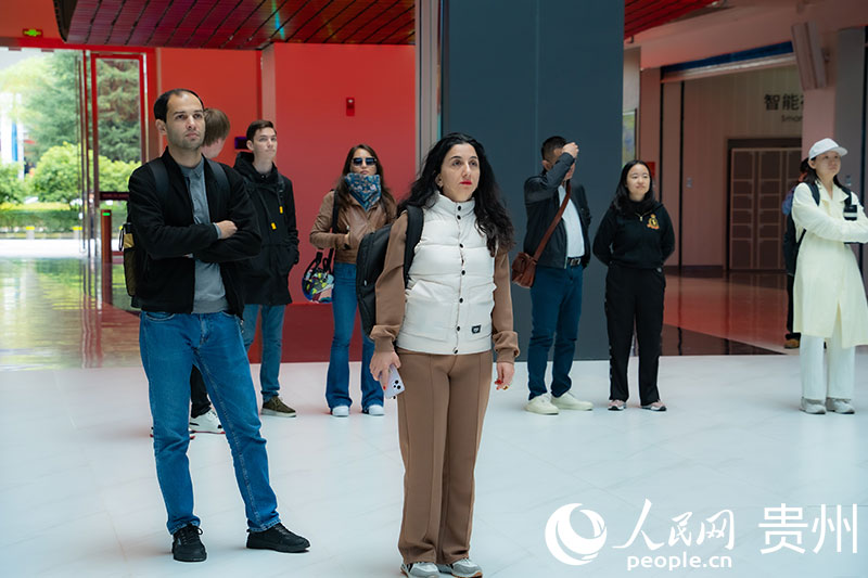 外媒記者聽取貴州數字經濟發展相關情況介紹。人民網 陽茜攝