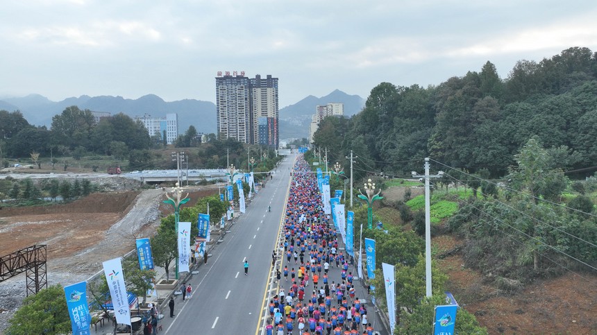 馬拉松賽隊伍。主辦方供圖