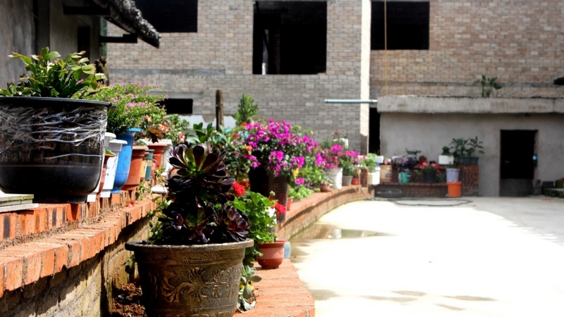 修文縣扎佐街道高潮村村民的院落。查姜維攝