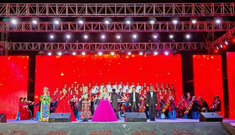 桐梓冬季村晚啟動。桐梓縣融媒體中心供圖