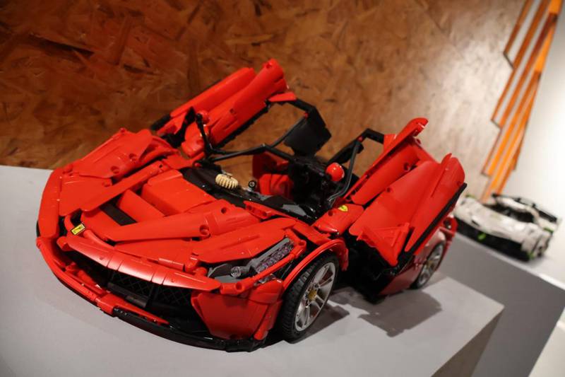 展出的積木展品。中國(guó)鐵建地產(chǎn)貴州公司供圖