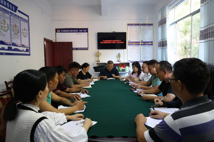 圖4 李云(中)主持會議,討論村里發展。貴旅集團供圖