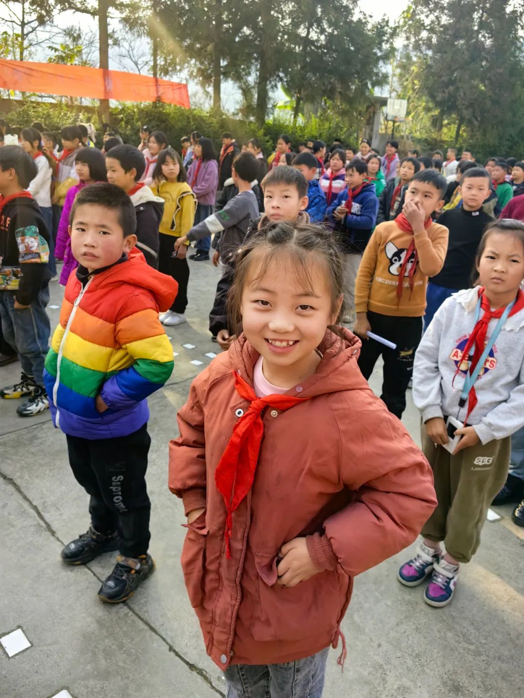 平寨小學的學生們。王佳佳供圖