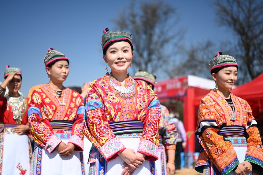 苗族跳花活動現(xiàn)場。