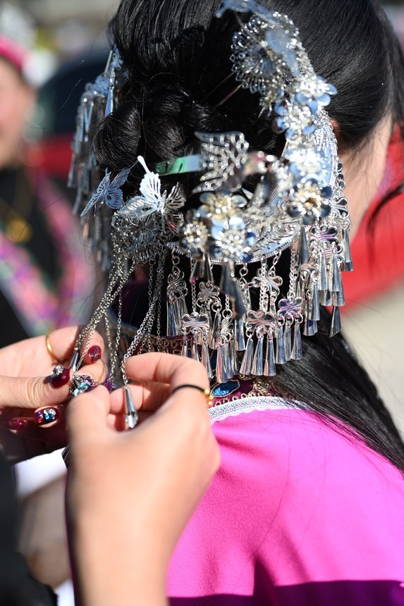 苗族跳花活動現場。