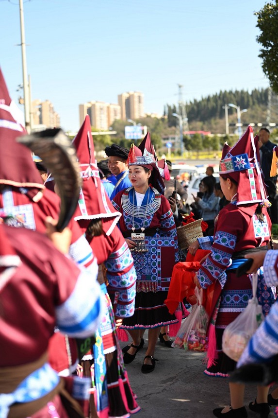 苗族跳花活動現場。