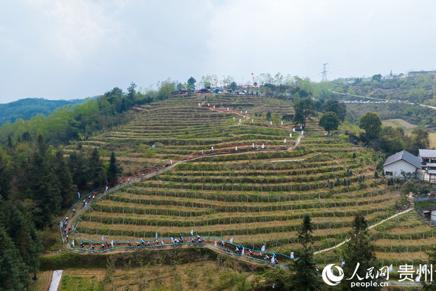 1 航拍比賽現場。人民網記者 涂敏 攝