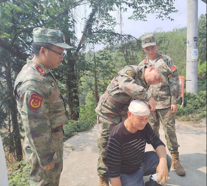 演練現(xiàn)場(chǎng)。