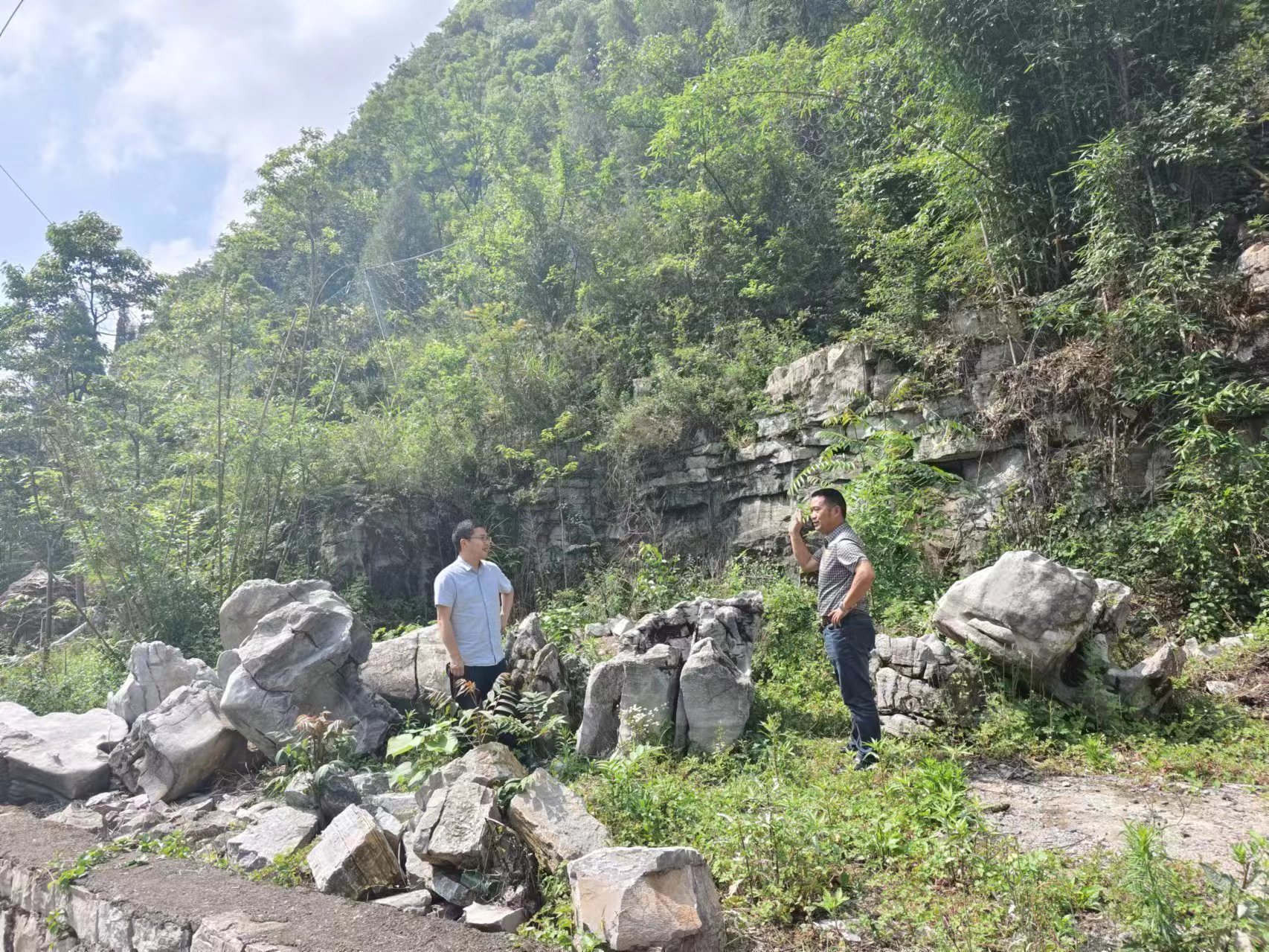 地質災害點隱患排查。