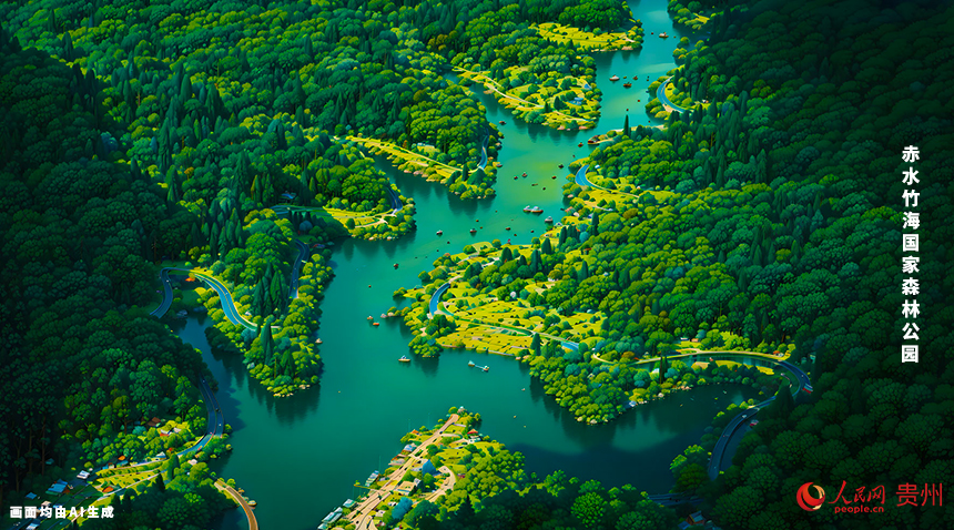 赤水竹海國家森林公園位于貴州省赤水市葫市鎮境內，與侏羅紀公園毗鄰，距離城區40公里，車程約1個小時。