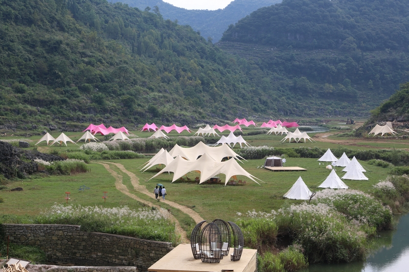 飛龍谷度假區(qū)露營(yíng)基地一隅。張宇攝