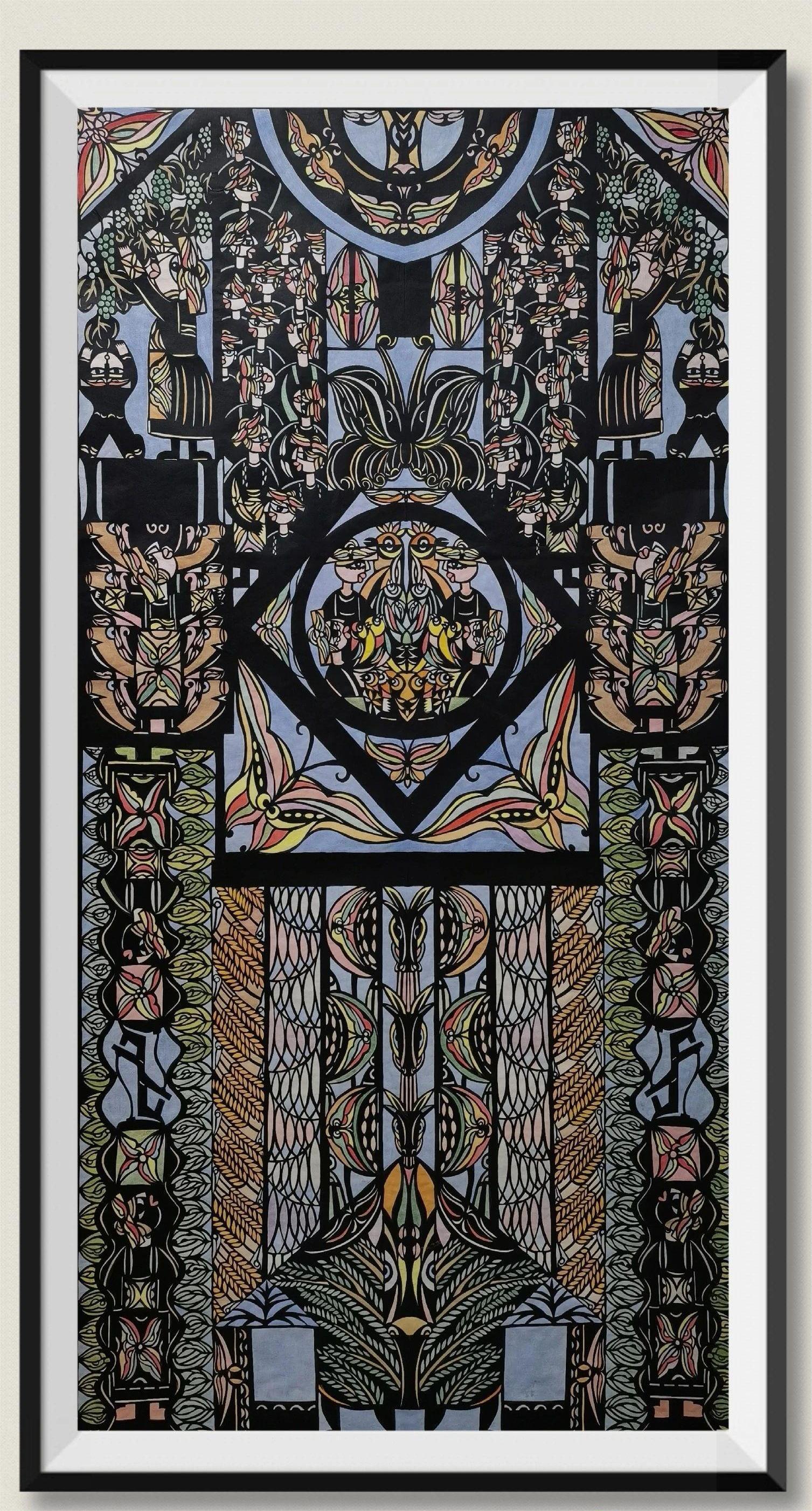 習(xí)水選送作品:《和美鄉(xiāng)村五彩生活》 創(chuàng)作者:曹梅梅。習(xí)水縣融媒體中心供圖