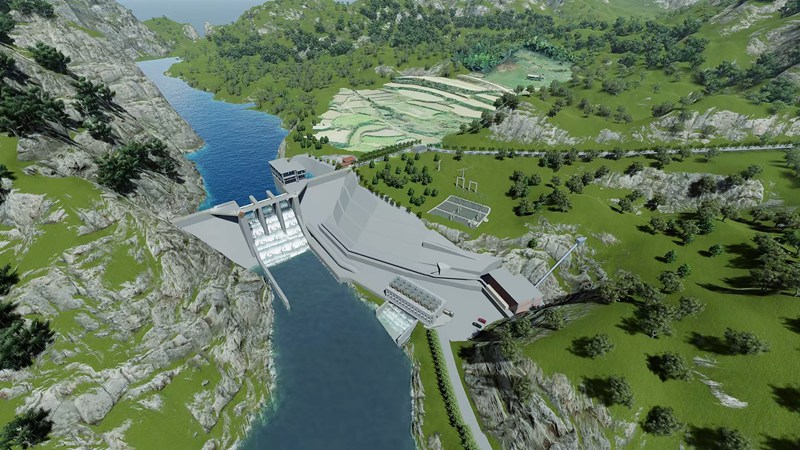 宣威水庫設計效果圖片。