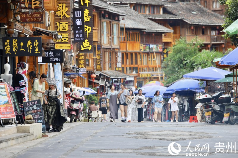 4、民族風情濃郁的肇興侗寨。人民網 顧蘭云攝.JPG