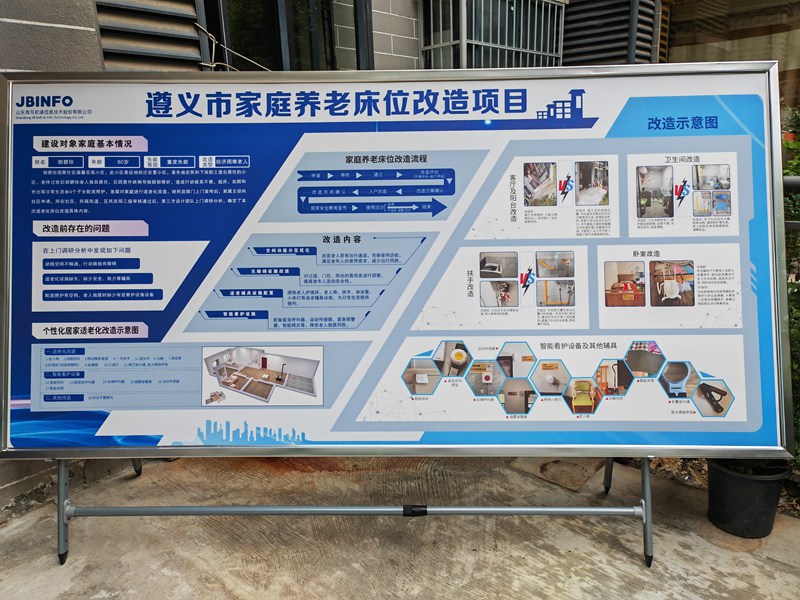 遵義市開展特殊困難老年人家庭適老化改造示意圖。貴州省民政廳供圖