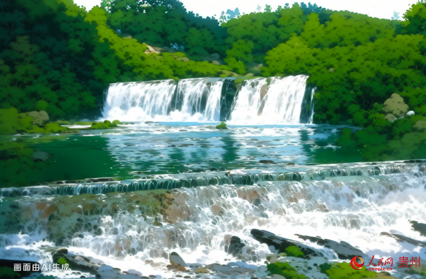 穿洞河瀑布位于貴州甕安縣城,穿洞河瀑布是全國十大天然水簾洞之一。此處河寬50多米,河床落差10多米,河水隨河床陡然跌落,形如一幅寬大的白絹橫掛河中,聲似洶涌波濤咆哮。