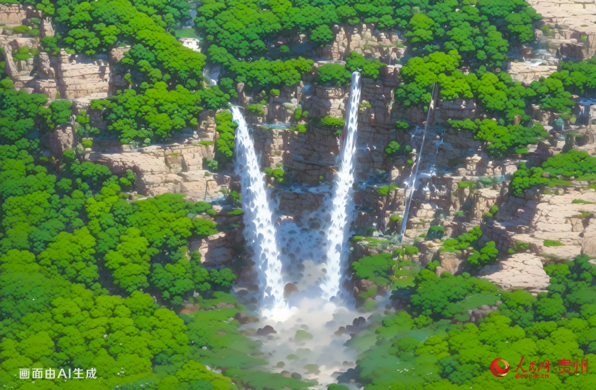 江凱河瀑布位于施秉縣甘溪鄉,是當地著名的自然景觀之一。