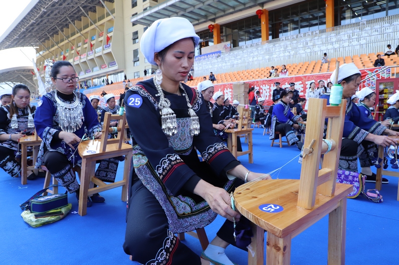 比賽現場,展示技藝