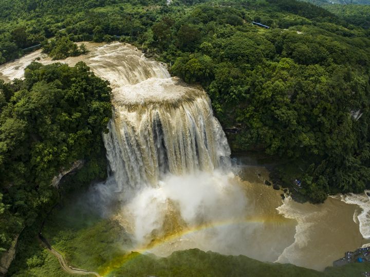 瀑布景觀。張韜攝