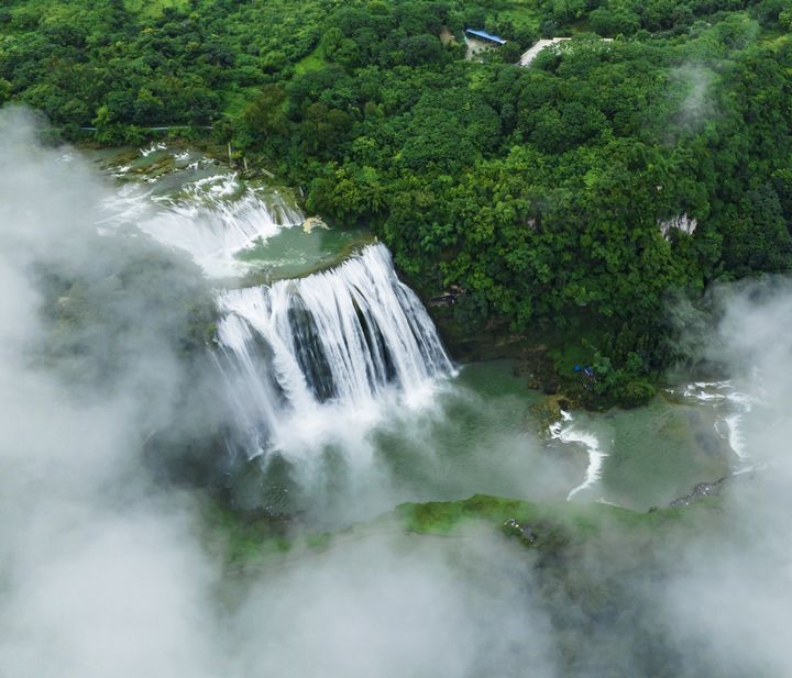 瀑布景觀。張韜攝