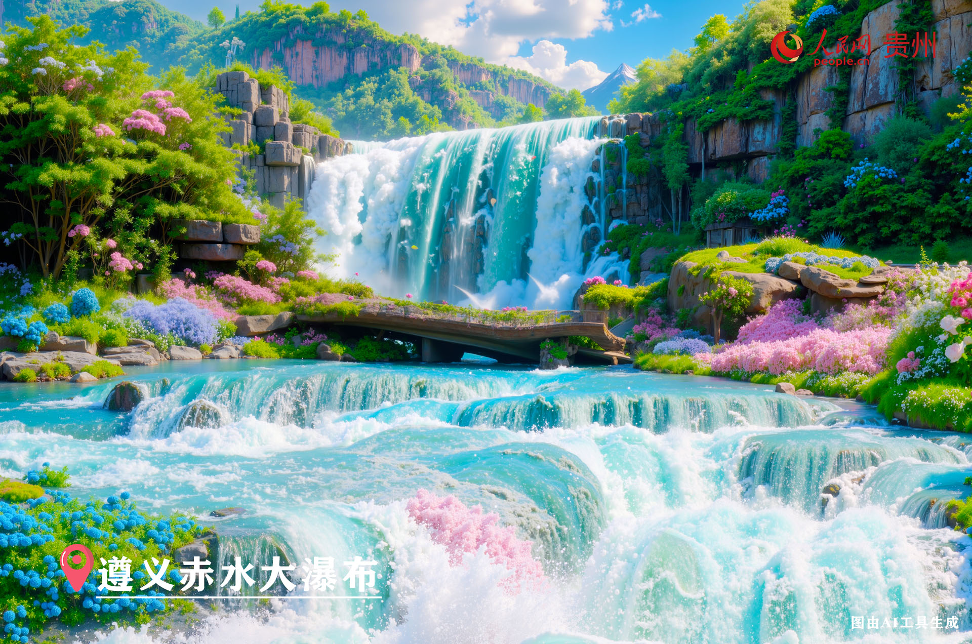 赤水大瀑布,位于貴州省遵義市赤水市南部、赤水河支流風溪河上游,是中國丹霞地貌上最大的瀑布,也是中國長江流域上最大的瀑布。