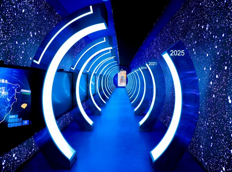 校融媒體中心打造的“光影時空”。圖片由校方提供