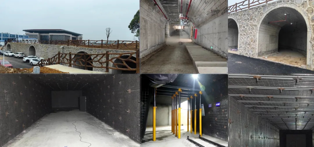 建設中的校內仿真模擬礦井。