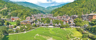 夏日的肇興侗寨。吳光輝攝