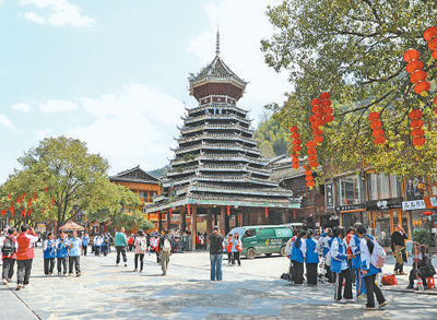 信團鼓樓外景。吳光輝攝