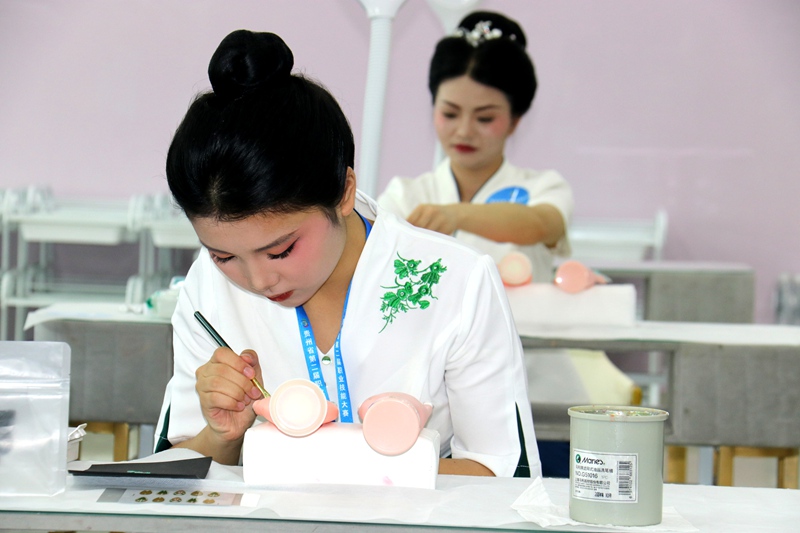 美甲賽項現場。王星攝