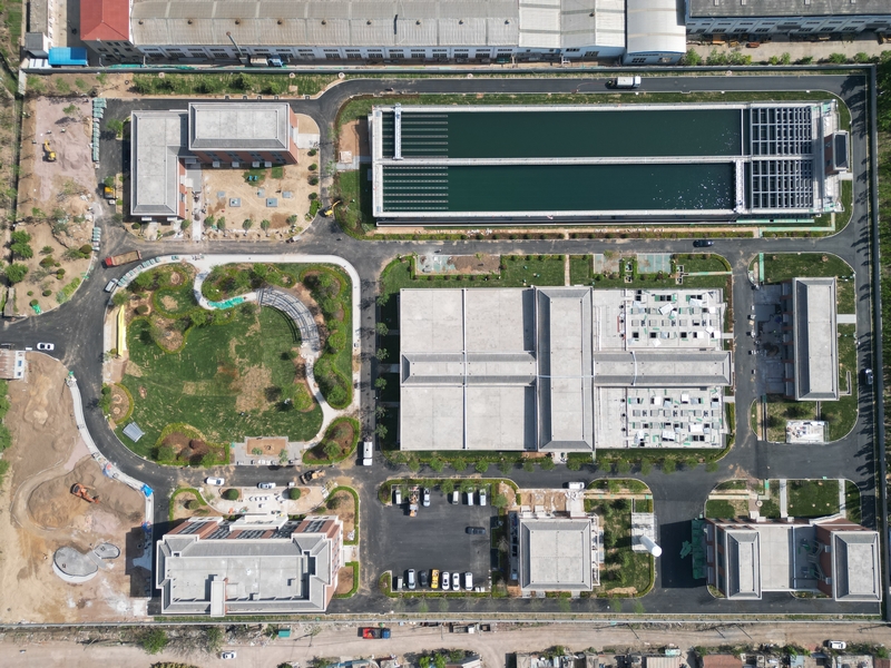 山東青島棘洪灘水廠項目全面完工。