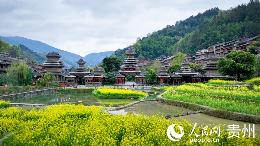 肇興侗寨。人民網(wǎng)記者 涂敏攝