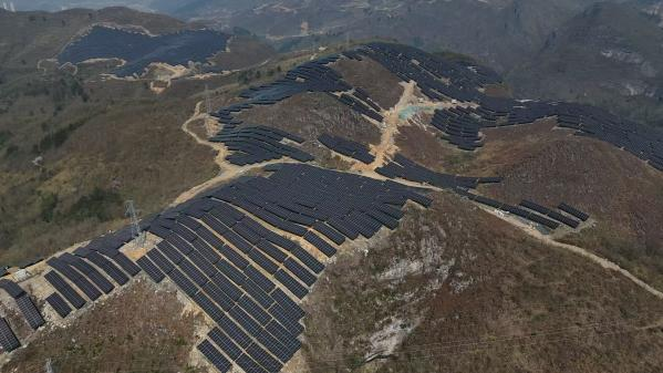 圖為工行貴陽分行金融支持的光伏發電項目。