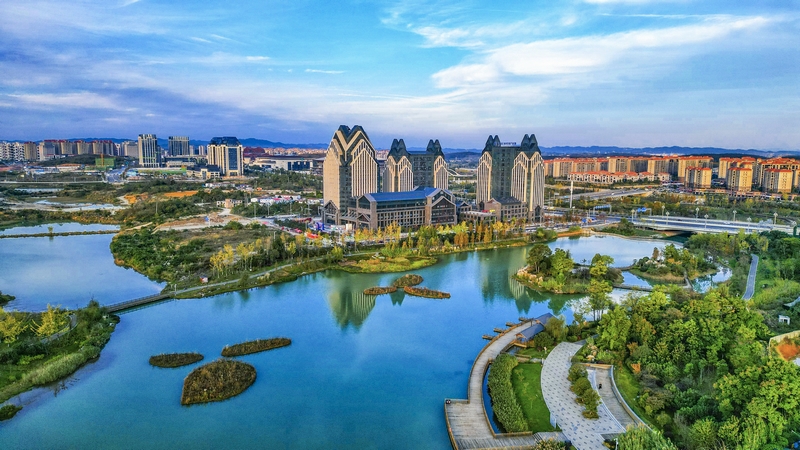 位于貴安新區的貴陽大數據科創城一角。貴安新區管委會供圖