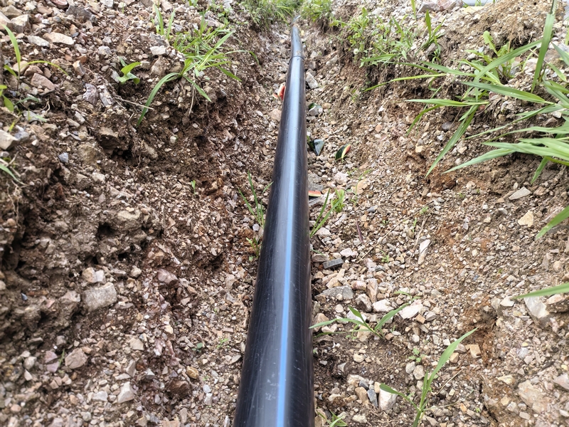 沙溪村新安裝的飲水管道。