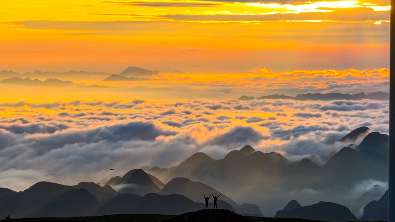 阿西里西大草原云海日出景觀。