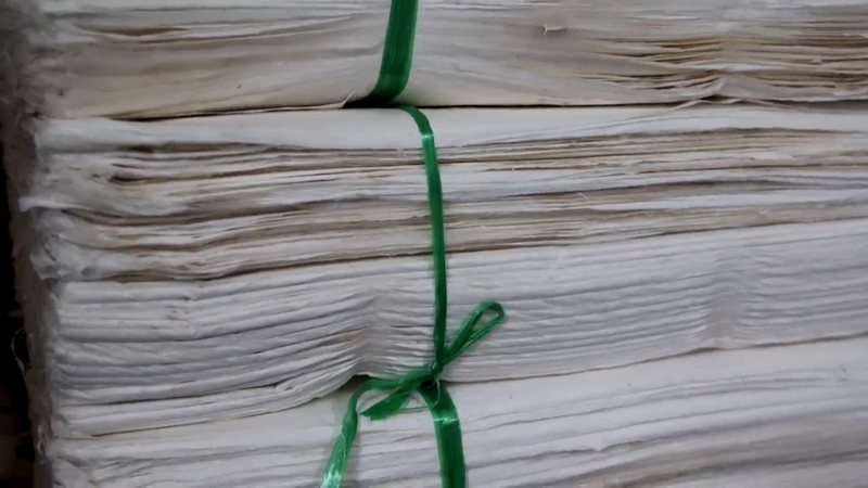 制作的好的紙張。